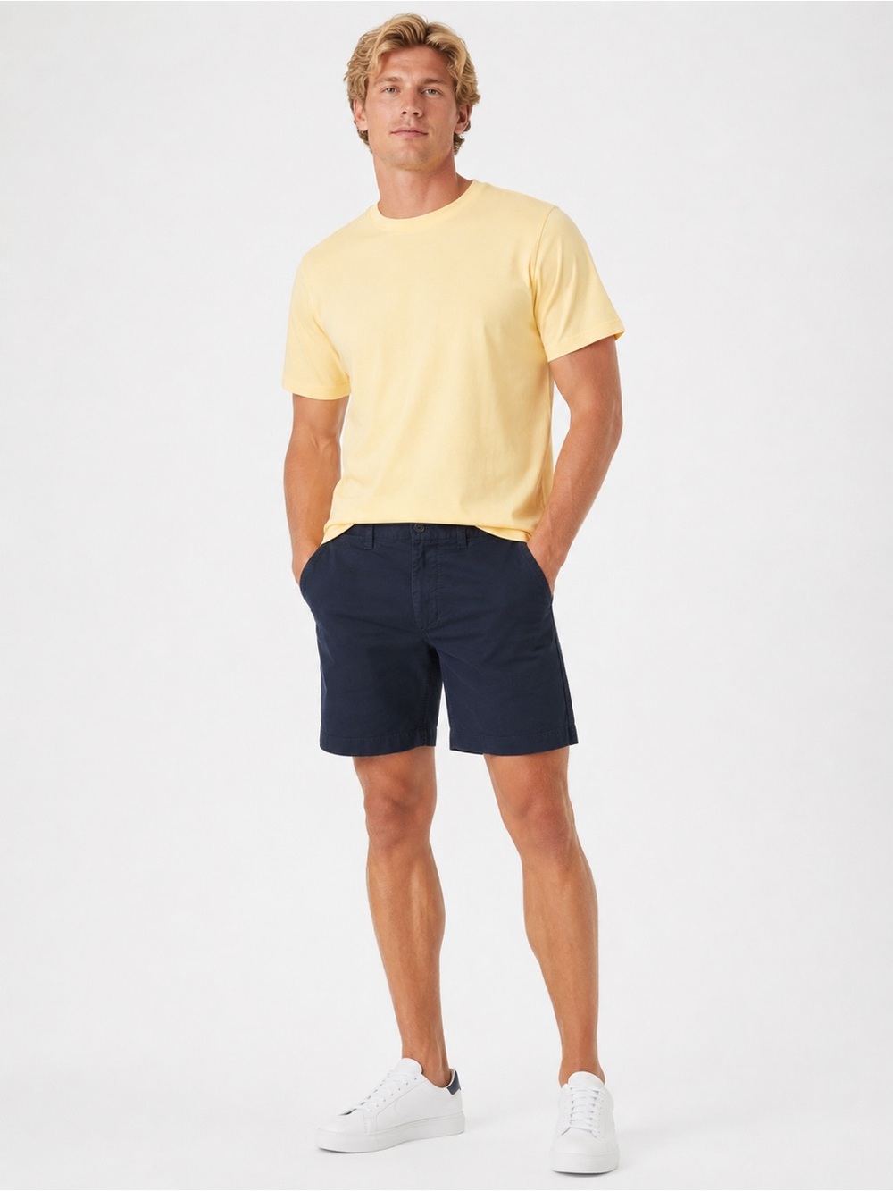 J. Crew Navy Flat-Front Men's Shorts
